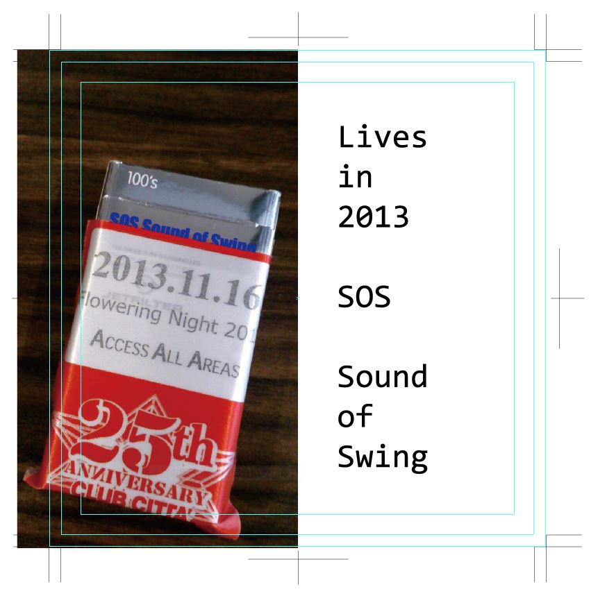 Jacket of live CD 2013